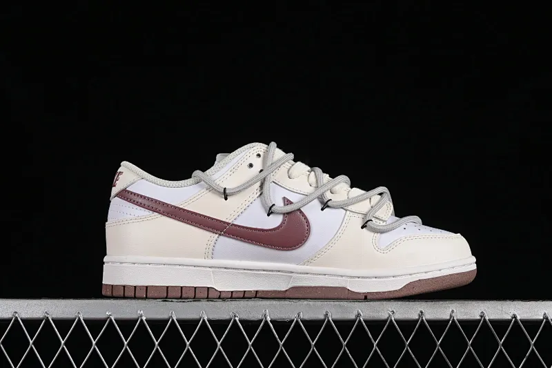 All categories Nk SB Dunk series Nk SB Dunk Low low-top sneakers Nk Dunk Low "Next Nature" milk white dark brown SB strap low-top casual sneakers DD1873-103